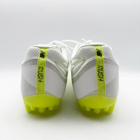 New Balance Mens Rush V4 Low Lacrosse Cleatss Size 12 White Neon Green NWOB - Picture 10 of 12